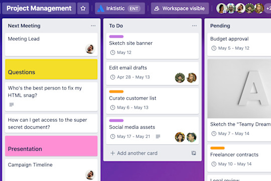 An image of a project plan that project management can use to improve their teams workflow.